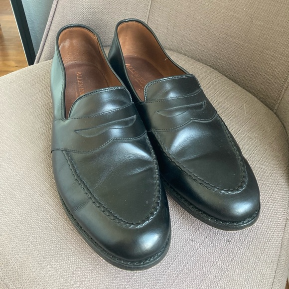 Allen Edmonds Randolph Penny Loafers in Black 12 - Picture 7 of 9